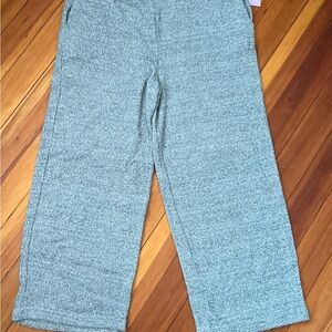 Cozy Gray-Green Wide-Leg Pants